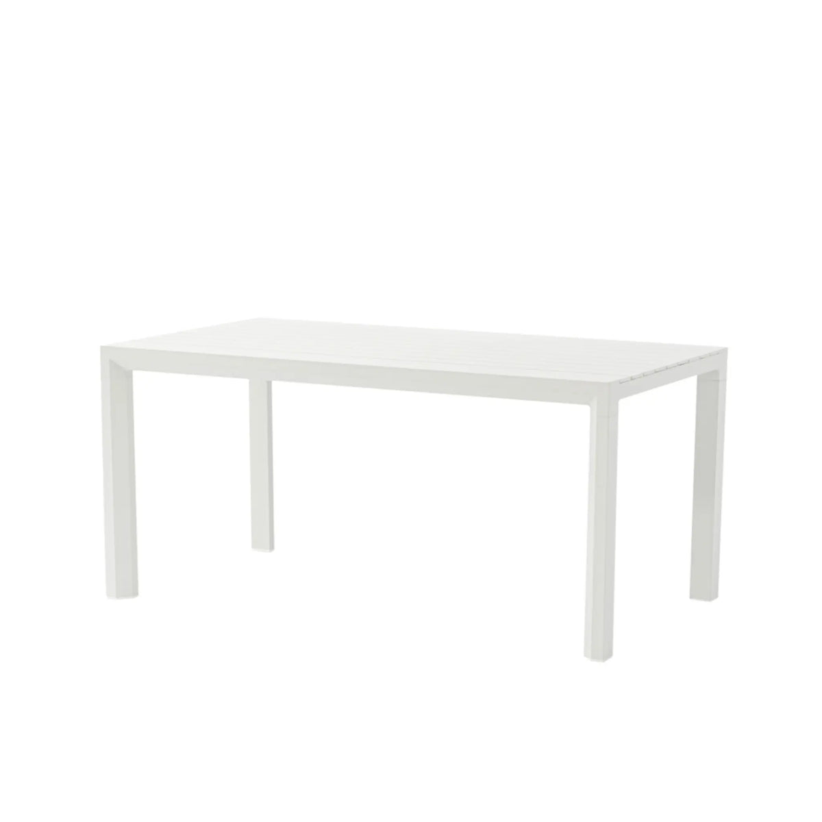 Mesa fija Byron 160 cm aluminio blanco