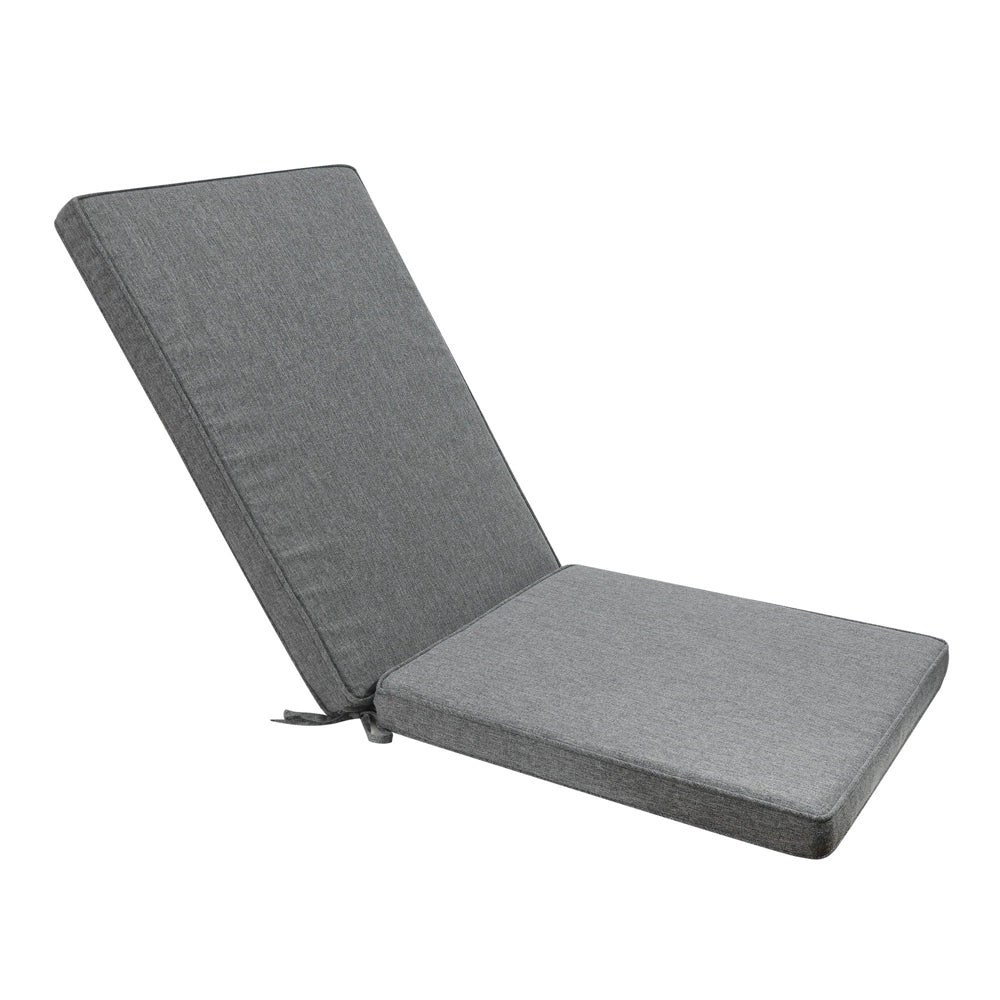 Cojín de asiento y respaldo alto 50x115x5 cm color gris oscuro.
