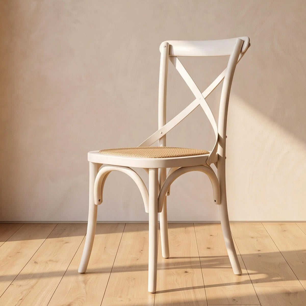 Silla de comedor Cross Back White