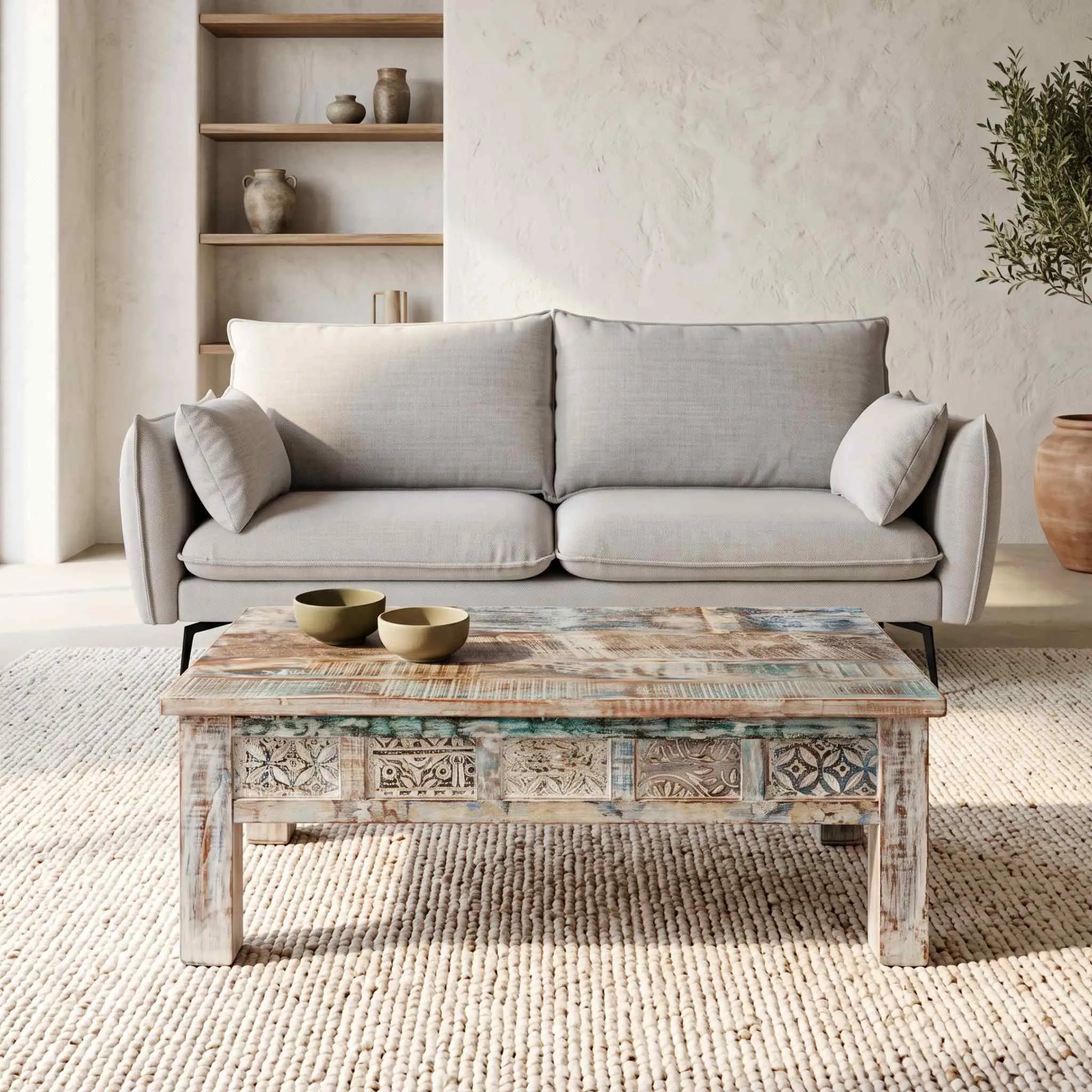 Mesa de centro Alhmirah 120x60x45cm | Madera de Mango
