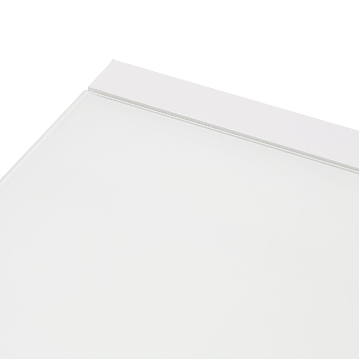 Mesa extensible ORICK 100 x 150/225 cm aluminio y cristal blanco
