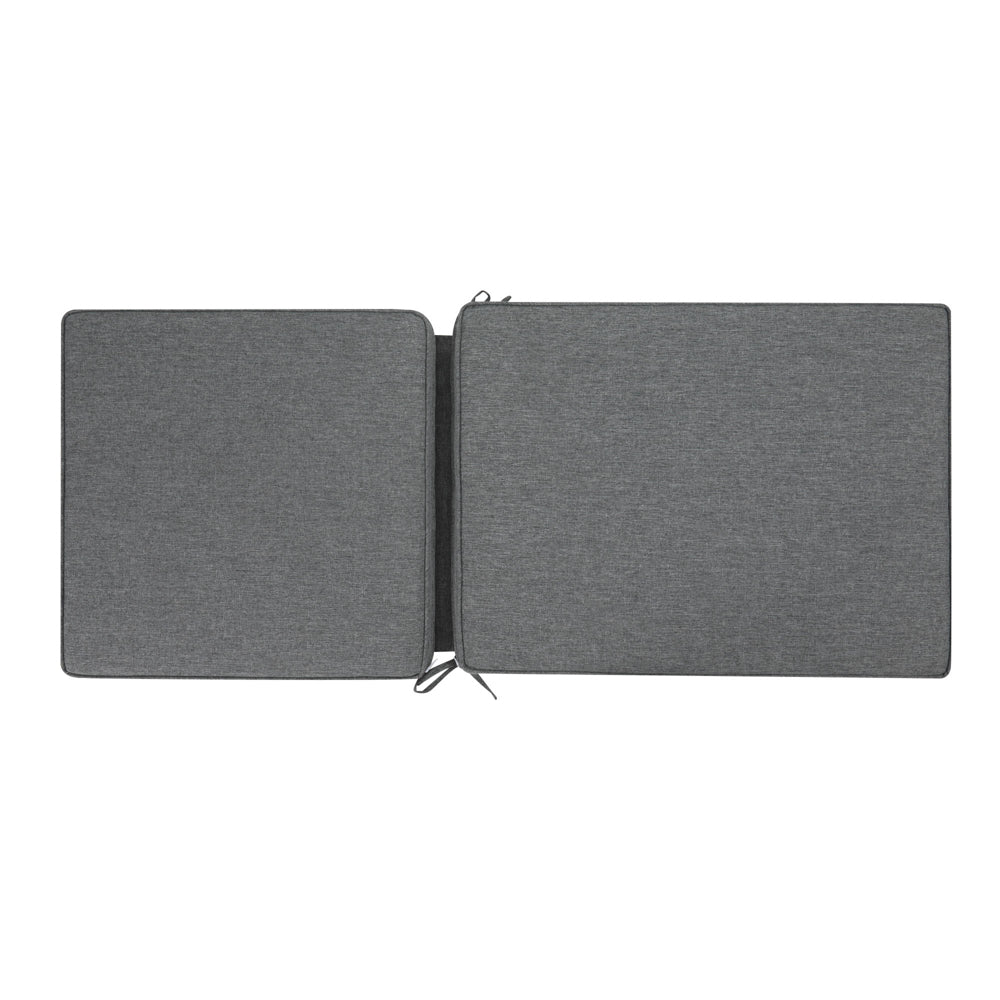 Cojín de asiento y respaldo alto 50x115x5 cm color gris oscuro.