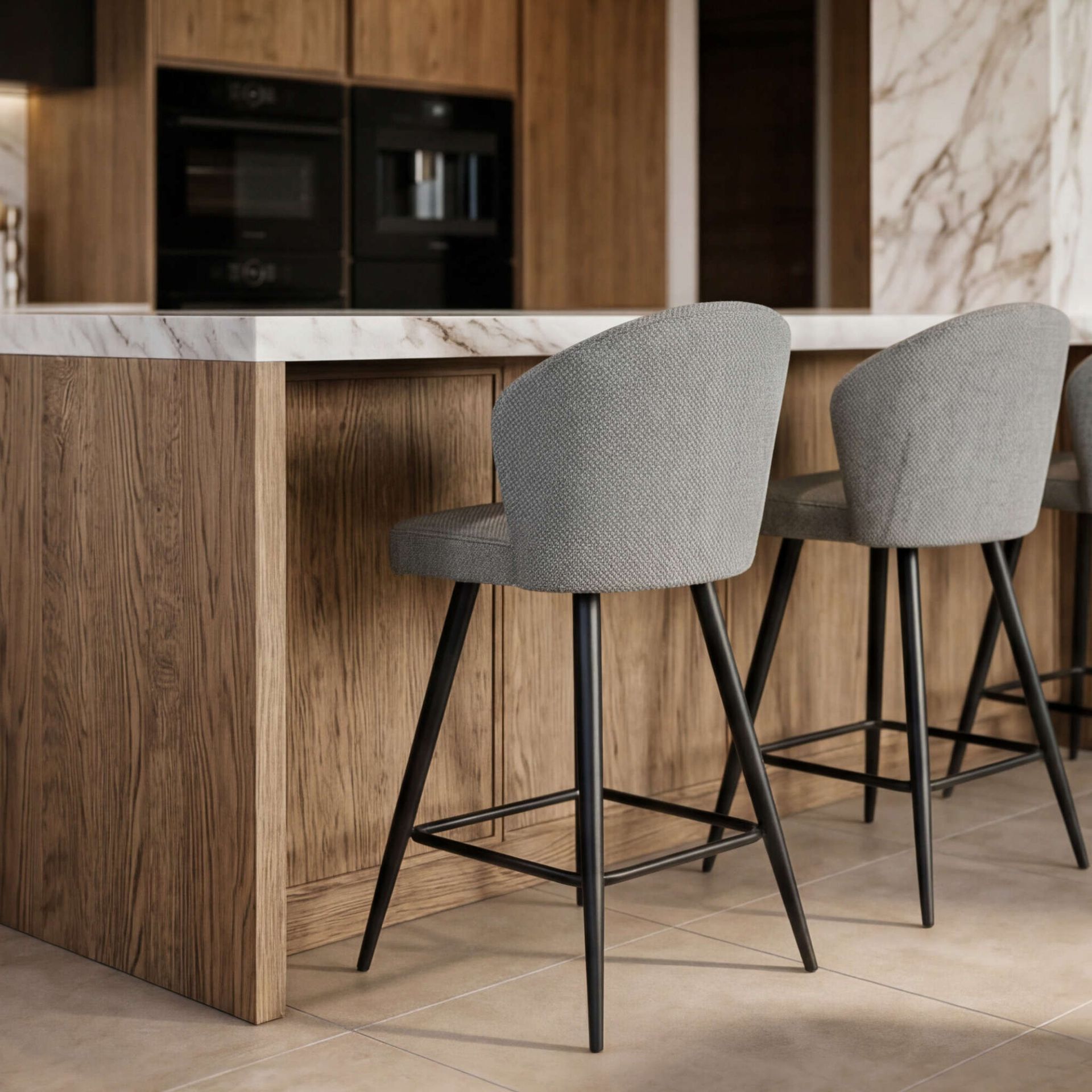 Silla de Bar LANGFORD Aqua | kubu #