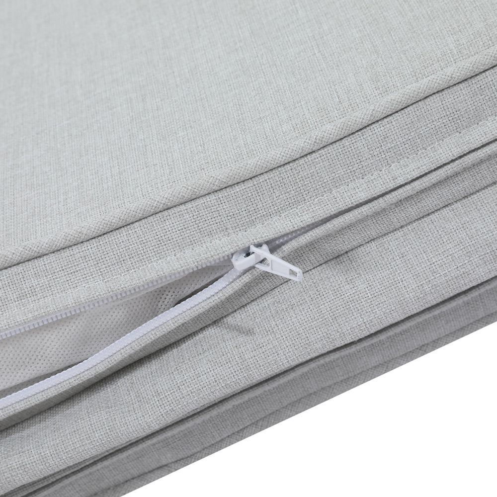 Cojín para tumbona Roxas 59x196x5 cm color  gris claro | Kubu #