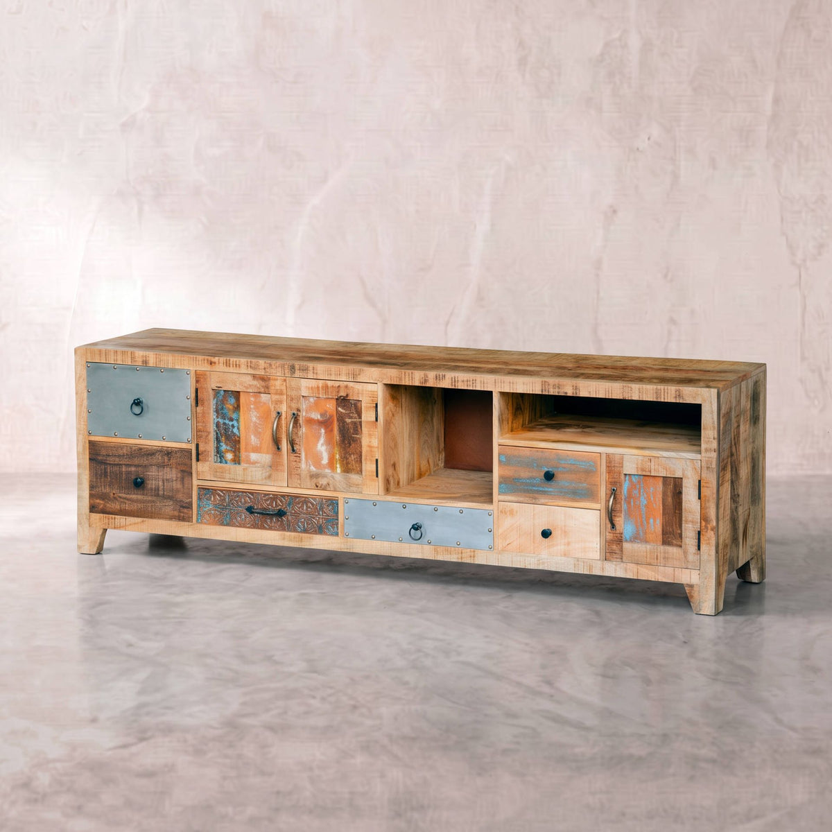 Mueble TV Korba 200x40x60cm | Madera de Mango