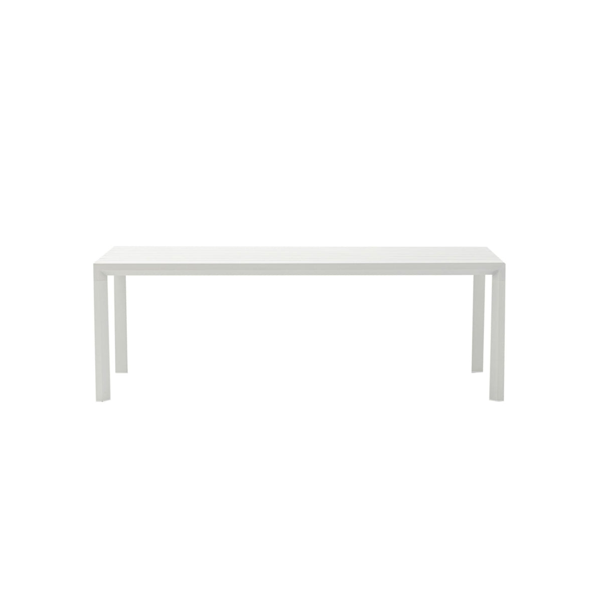 Mesa fija Byron 220 cm aluminio blanco