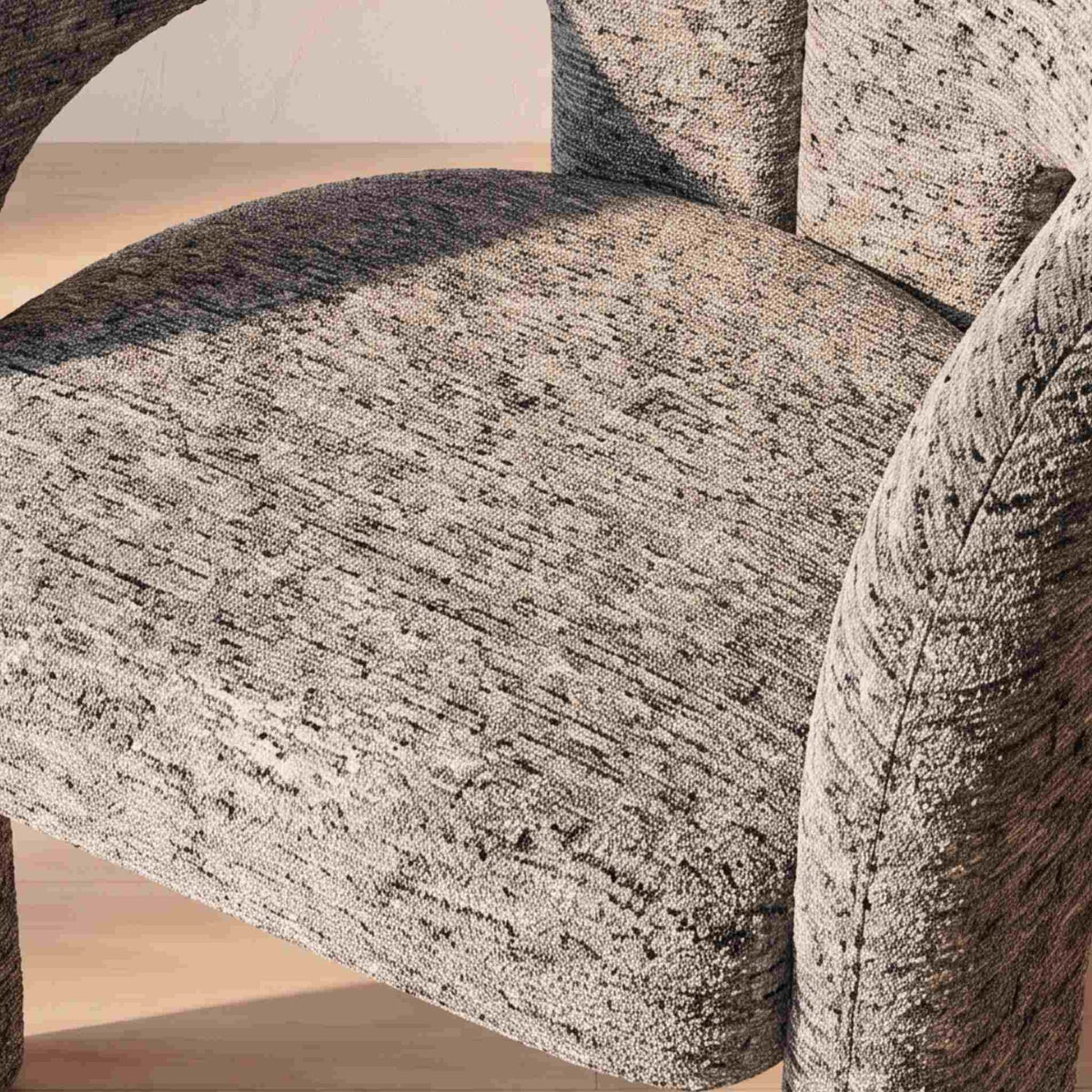 Silla de comedor Kolding Gris | Tapizado y Apilable